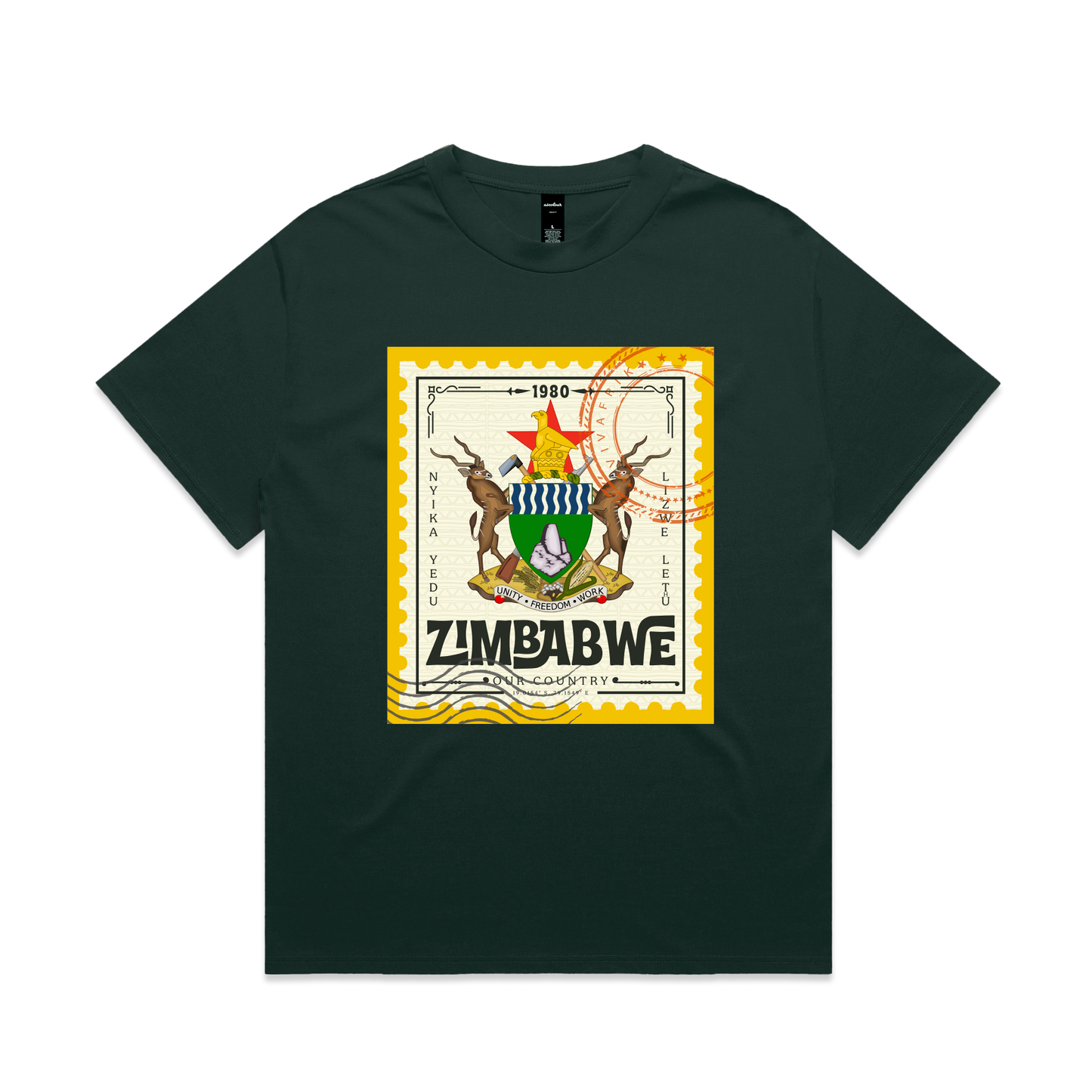 One Nation (Vintage Zim Stamp)